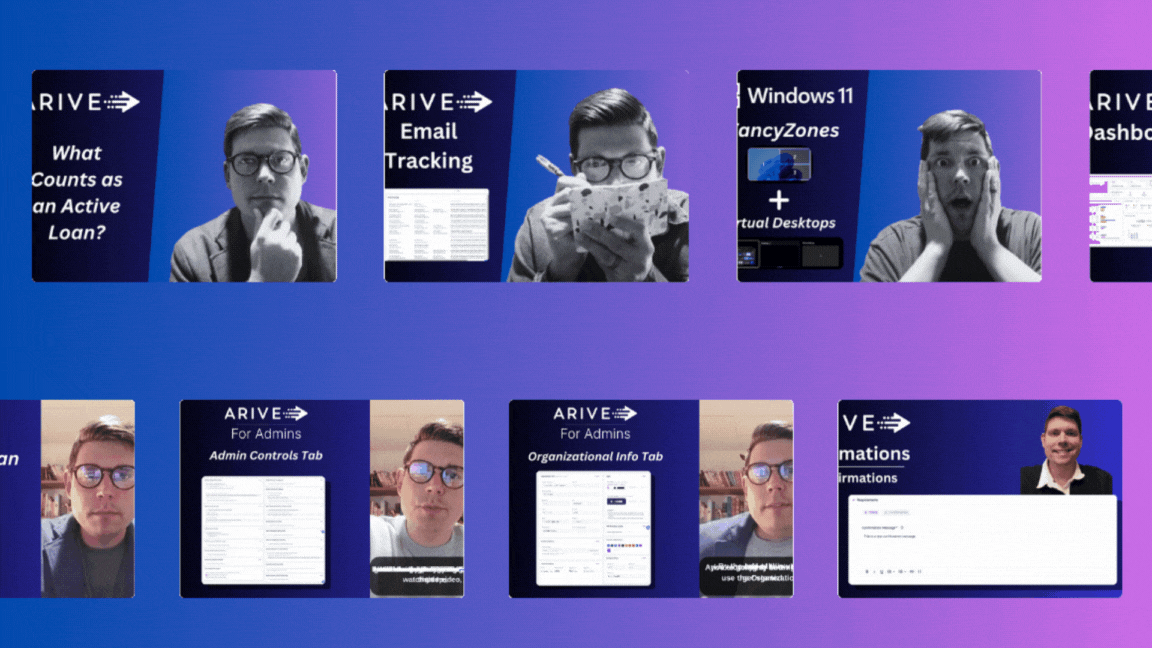 Animated gif of YouTube video thumbnails